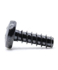 T4 X 12Mm Metric Self Tapping Screws With Pan Head And Phillips Drive Black Oxide Steel showing sharp detail of screw body.