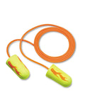 Neon Yellow Foam Ear Plugs Pack Of 200 For Loud Work All Day Comfort Corded Disposable Hearing Protection NRR 33 dB Ideal For Drilling Grinding