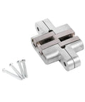 180 Degree Zinc Alloy Invisible Folding Door Cross Hidden Hinges 94mm For Cabinet And Sliding Doors with screws