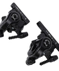 Heavy Duty Grip On Two Wheeled Rides With Dual Piston Mechanical Disc Brakes For Road And Folding Bikes Featuring Tough Aluminum Calipers.