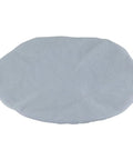 Heavy Duty 240mm Cotton Polishing Bonnet With Snug Drawstring Lock For Angle Grinders And Rotary Buffers on a light background.