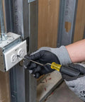 Using Rapi-Driv 3/16 Inch Cabinet Tip Screwdriver, 6 Inch Shank, Chrome Plated Blade, in electrical outlet installation