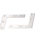 Beefy Stainless Steel L Shape Corner Brace For Wood And Metal Fixing Great Shelf Cabinet Support Pack Of 10 80x80mm 1.5mm Thick With 5 Holes 4.5mm Each Rustproof And Durable