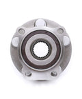 Front Wheel Bearing And Hub Assembly For Subaru Model 513303 2005 2014 Legacy Outback Forester Impreza XV Crosstrek With ABS Five Lug Pattern Drop In Fit And Durable Alloy Construction For Smooth Rides And Quick Replacements, front view