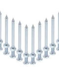 Heavy Duty Lawn Aerator Spikes 10 Pack Replacement Pegs For Lawn Shoes Garden Tools Built Tough For Compact Soil Aeration