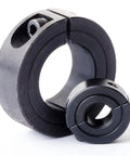 Top Grade Black Steel Two Piece Shaft Collar Clamp With Recessed Screws Perfect For 30mm Bore High Axial Holding Power Solid Grip Clamping Ring Built Tough For Industrial Metalworking Shop Jobs Fast Setup Split Fixed Ring Durable Solid Gear