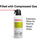Heavy Duty Compressed Air Duster For Electronics And Office Gear 10 Oz Cans Two Pack With Precision Nozzle For Keyboard Cleaning