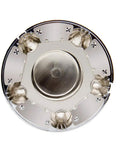 Top view of Four Pack 7 Inch Chrome Center Hub Caps For Ford F 150 1997 2003 And Expedition 1997 2002 Fits 14mm Lug Nuts Only