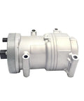 Heavy Duty Electric Air Compressor Replacement For Toyota Bz4x And Bz3 Sw0424001900, silver metal body, side view, durable design.