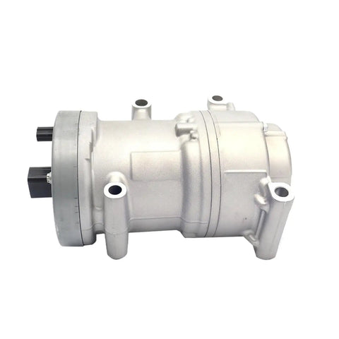 Heavy Duty Electric Air Compressor Replacement For Toyota Bz4x And Bz3 Sw0424001900, silver metal body, side view, durable design.