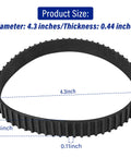 Toothed Drive Belt Replacement 848530 Fits 351 352 And 336 337 Variable Speed Belt Sanders 4.3 inches diameter