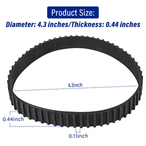 Toothed Drive Belt Replacement 848530 Fits 351 352 And 336 337 Variable Speed Belt Sanders 4.3 inches diameter