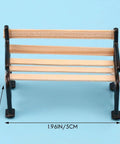 Two Pack Black One Twenty Fourth Scale Miniature Park Benches For Dollhouses Dioramas Outdoor Scene Decor Realistic Tiny Accessories 1.9 Inch Long 0.9 Inch Wide 1.3 Inch Tall Perfect For DIY Projects.
