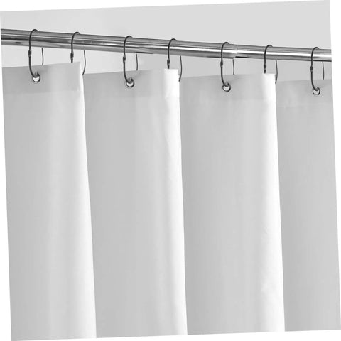30 Pack Oval Shower Curtain Hooks Black Rustproof Metal Rings With Smooth Glide For Bathroom Curtains And Window Drapes