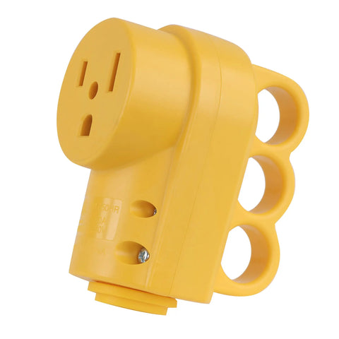 Power Plug 50 Amp 250 Volt Wall Outlet Extender Female Electrical Adapter With Easy Unplug For Generators Heaters And Appliances