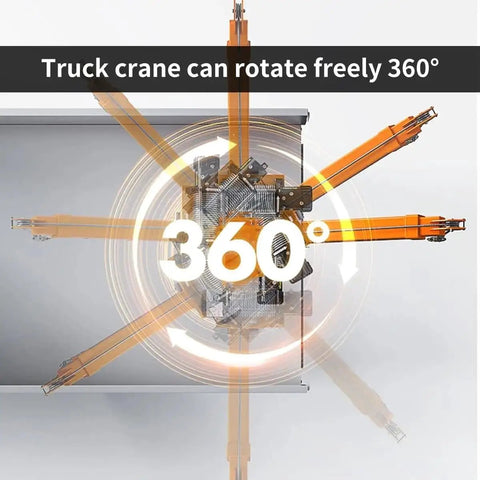 Heavy Duty Folding Truck Mounted Engine Hoist With 4000 Lb 12V Electric Winch And True 360 Swivel Jib Crane rotating 360 degrees overhead.