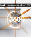 Heavy Duty Truck Bed Engine Hoist With 4000 Lb Lift Capacity And Smooth 12V Electric Winch Featuring A Drop Dead Tough Telescopic Steel Boom For No Sweat Garage Rig Projects, 360-degree rotation feature.