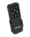 Remote control for Alta Vista 52-Inch Modern LED Ceiling Fan With Light And Remote, Matte Black Finish, in holder