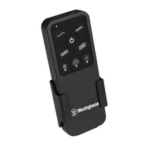 Remote control for Alta Vista 52-Inch Modern LED Ceiling Fan With Light And Remote, Matte Black Finish, in holder