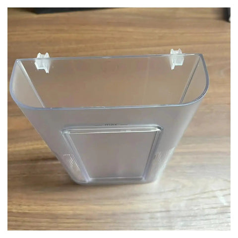 Water Tank Replacement And Cover Kit For Capsule Coffee Makers F111 EN500, transparent plastic reservoir, top view