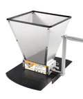 Homebrew Malt Mill Grain Crusher With Adjustable Roller Gap Manual Metal Grinder Stainless Steel Two Bearing Roller And Crank Handle