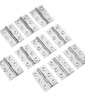 Stainless Steel Ball Bearing Concealed Door Hinges Set, 10 Pieces, Internal Butt Hinge for doors, heavy-duty replacement displayed