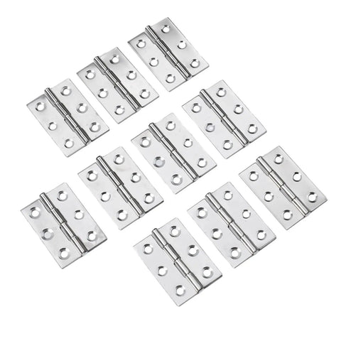 Stainless Steel Ball Bearing Concealed Door Hinges Set, 10 Pieces, Internal Butt Hinge for doors, heavy-duty replacement displayed