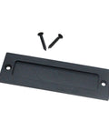 7 Inch Barn Door Finger Pull Set Black Beefy Heavy Duty Invisible Door Handle with screws