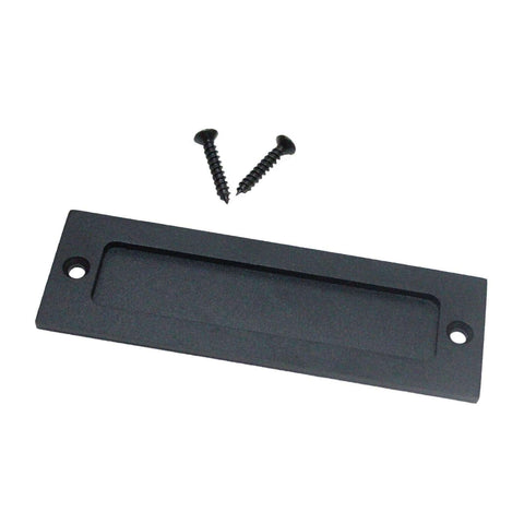 7 Inch Barn Door Finger Pull Set Black Beefy Heavy Duty Invisible Door Handle with screws