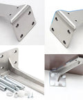 Heavy Duty Stainless Steel Wall Mount Shelf Brackets Built Like A Tank For 90 Degree Corner Support with mounting screws