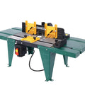 Slick Heavy Duty Benchtop Router Table With Solid Steel Frame And Easy Adjust Fence For precision routing and woodworking.