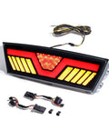Badass Smoked Rear Bumper DRL And Brake Lamp For 2020 To 2023 Tesla Model Y with pre-made wiring harness.