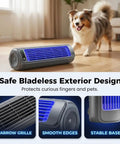 Compact USB Powered Air Cooler For Bedroom And Office With 3 Speed Settings Icy And Extra Cold Modes in living room setup