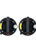 Granite Seam Setter 8-Inch Glass Suction Cup With Built-In Pressure Gauge shown paired for rock-solid grip and alignment.