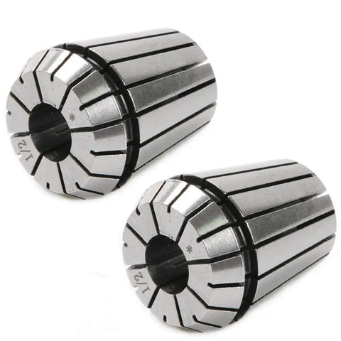 Two Piece ER32 Precision Spring Collets For CNC Lathe And Milling Chuck With Half Inch Hole High Precision 45 Steel Construction Durable