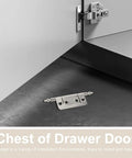 16 Pack Nickel Plated Small Cabinet Hinges Flush Butt Hinges For Drawer And Closet Doors DIY Friendly Easy Install Furniture Hardware