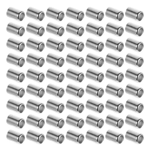100Pcs Hydraulic Hose Fitting Ferrules Stainless Steel High Pressure Crimp Sleeves Pipe Couplings For Industrial And Home Use Built To Last