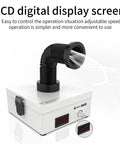 Heavy Duty Solder Fume Extractor With 3 Stage Filter And Top Notch Suction showing digital display and adjustable speed