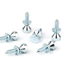 Heavy Duty Refrigerator Door Handlebar Mounting Screw Part 218755504 Shoulder Bolt Hardware set of six steel screws for appliance use.