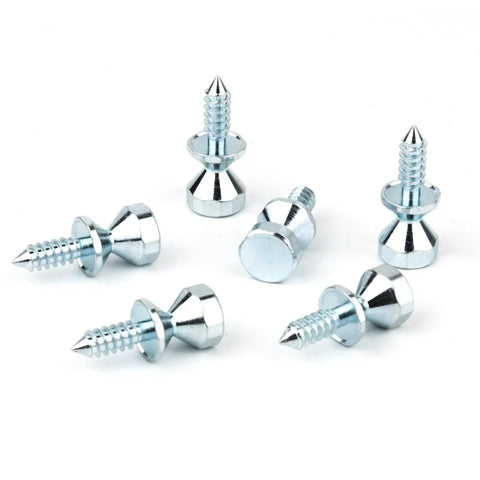 Heavy Duty Refrigerator Door Handlebar Mounting Screw Part 218755504 Shoulder Bolt Hardware set of six steel screws for appliance use.