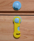 5 Pack No Drill Adhesive Cabinet Locks for Kitchen Cabinets, Drawers, and Refrigerator Doors, ABS Plastic Baby Proofing Latches