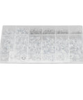 Get Your Fix Fast With These Top Tier Double Wire Irrigation Hose Clamps In Blue And White! This Sweet Assortment Kit Boasts 10 Sizes Ranging From Tiny 5mm To A Big 14mm Diameter Plus Zinc Protection For Rust Resistance. Grab The Nifty Storage Box Inside. Clear plastic storage box with assorted zinc wire hose clamps in multiple sizes
