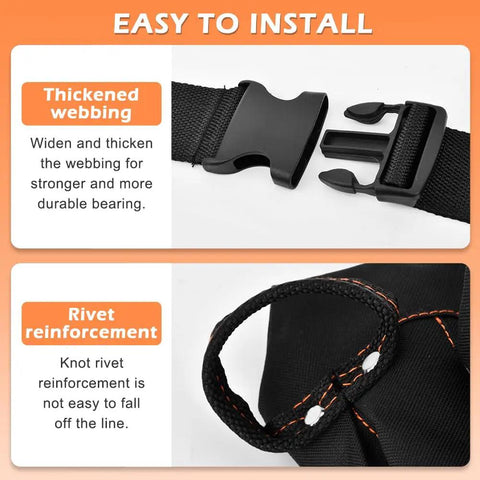 8 Pocket Tool Pouch Waist Bag For Tools Adjustable Belt Work Apron Built For Technicians Electricians Carpenters Reinforced Buckle