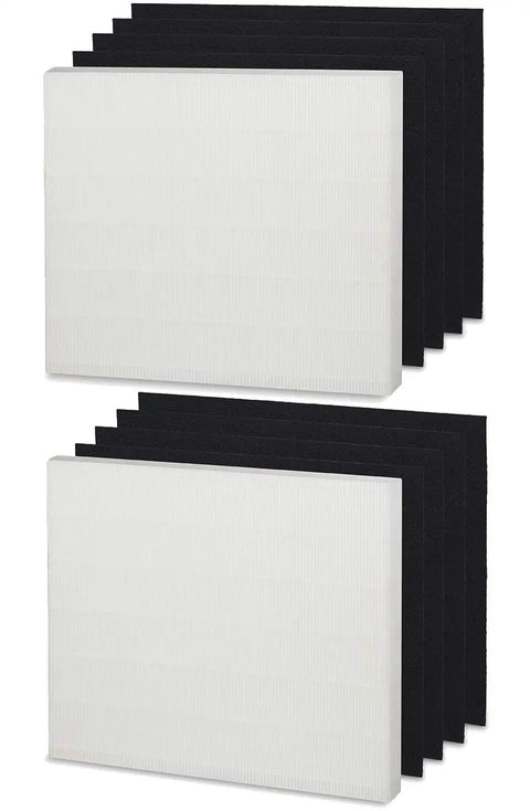 2 Pack HEPA Air Purifier Filters For Coway Airmega AP-1512HH And 200M With 8 Charcoal Pre-Filters Odor-Clearing Pet Hair And Smoke Removal
