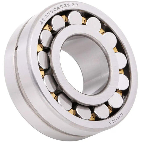 Upgrade With This 2 Pack Of Rock Solid Spherical Roller Bearings 22309CAC3W33 Featuring 45 X 100 X 36 Millimeter Specs And A Heavy Duty Bronze Cage Open Design Built For Smooth Motor Rotations That Crushes Daily Grind Without Skipping A Beat