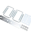 Heavy Duty Galvanized Leaf Spring Clamps For Trucks And Boats Fit 3 Inch Wide Springs Secure Rails Up To Square U Bracket Kit Easy Install, hardware set