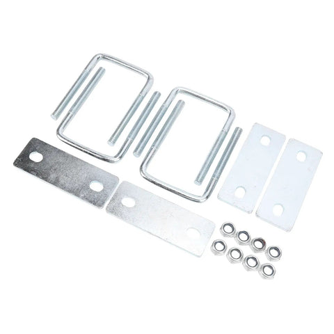 Heavy Duty Galvanized Leaf Spring Clamps For Trucks And Boats Fit 3 Inch Wide Springs Secure Rails Up To Square U Bracket Kit Easy Install, hardware set