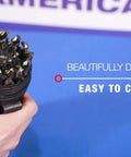 Drill America 29-piece high-speed steel drill bit set in a round case with black and gold finish (KFD series)