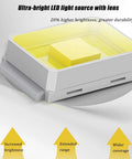 Close-up of ultra-bright LED light source for 400W LED Construction Site Light, 6000K White Light Outdoor Flood Light.