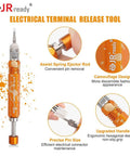 Heavy Duty Molex Pin Extractor Tool For Mini Fit Jr Terminals With Built In Plunger Depinning Setup No Sweat Electrical Wire Contact Puller, ergonomic design.